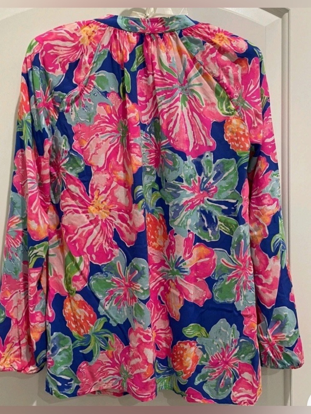 Lilly Pulitzer Vibrant Floral Tunic in Blue, Pink, Green - Picture 5 of 7